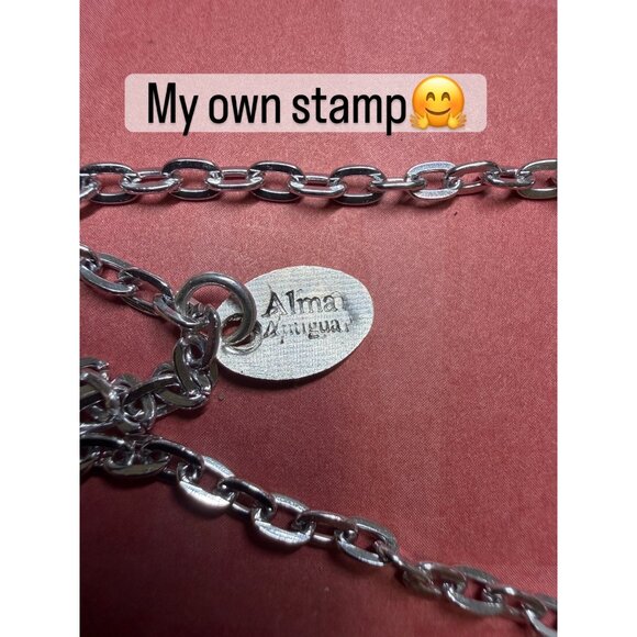 Sea Glass Message in a Bottle Soldered Pendant & VNTG Rosary Crystal Beads - Picture 8 of 17